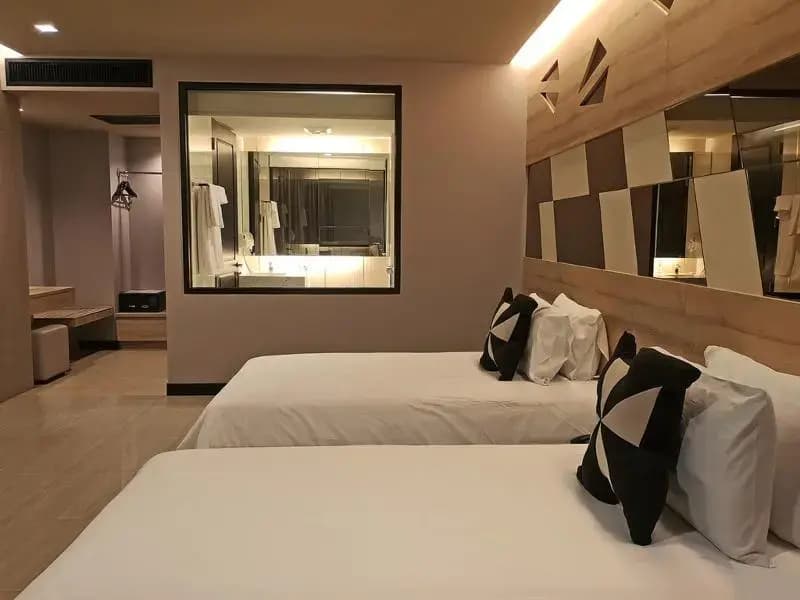 Deluxe Double room with sea view twin beds