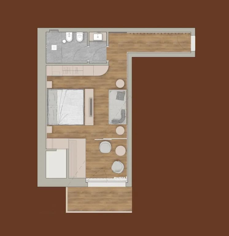 Suite with balcony