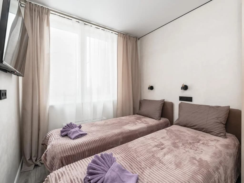 Double Studio twin beds
