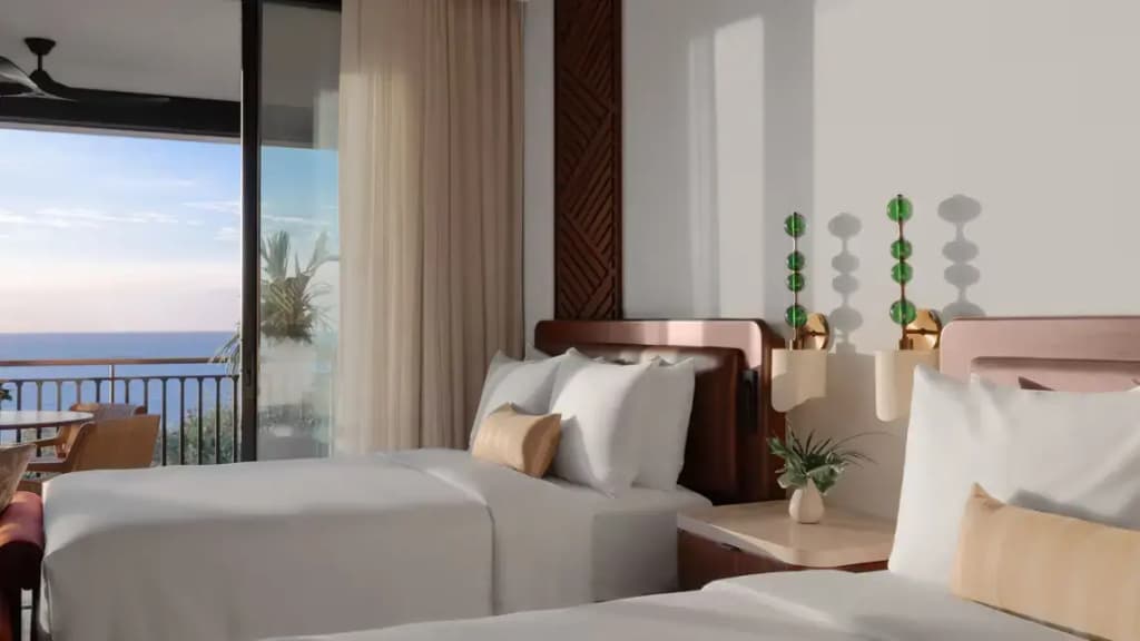 Standard Quadruple room with balcony and with ocean view