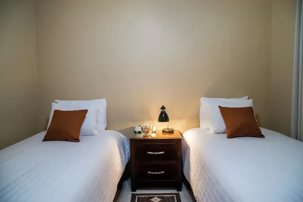 Comfort Double Studio with city view twin beds