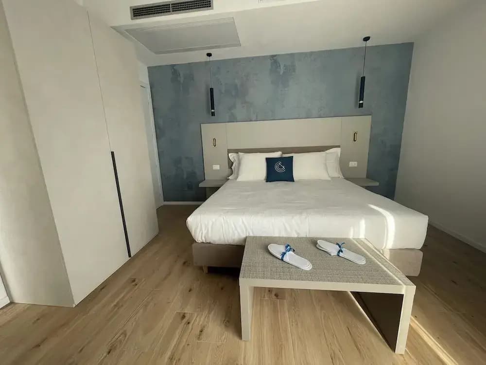 Deluxe Double room with balcony and with land view full double bed