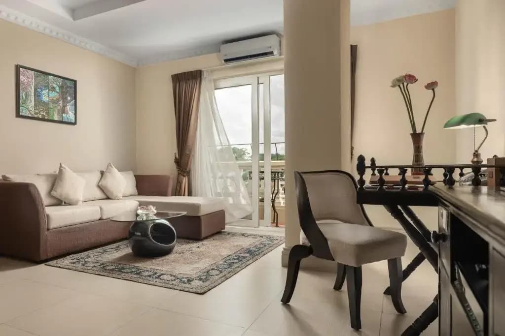 Double Studio with balcony full double bed