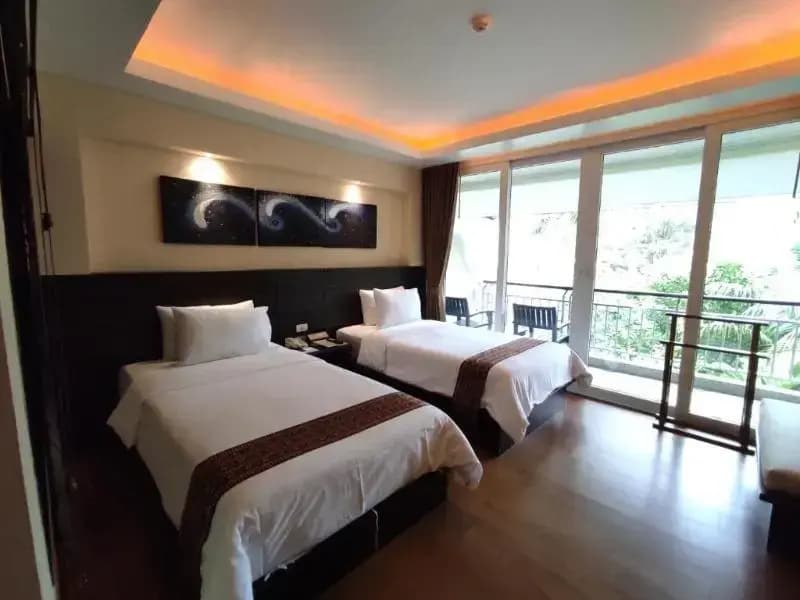 Superior Double room with garden view twin beds