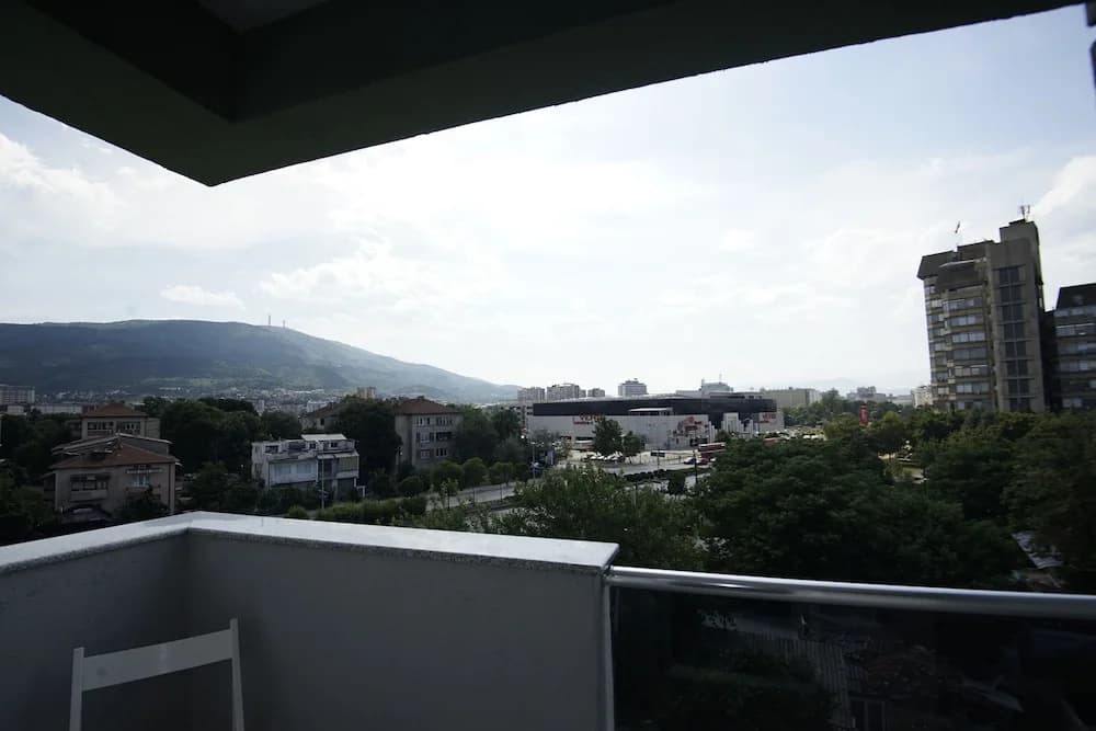 Studio with balcony