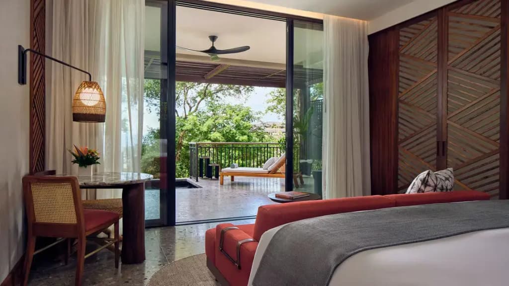 Standard Double room with balcony and with ocean view full double bed
