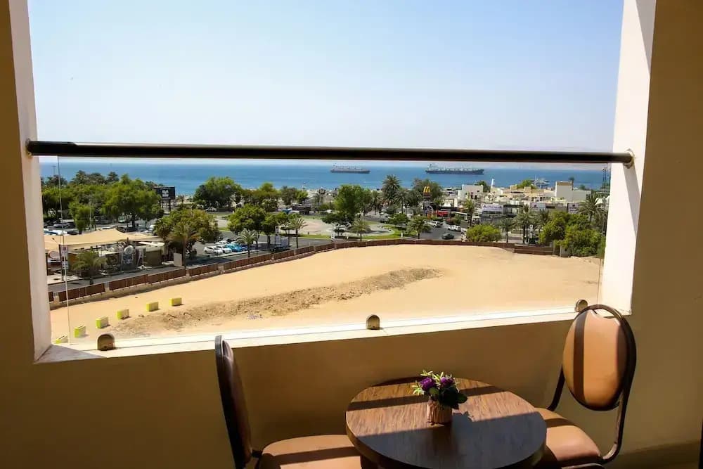 Standard Double room with balcony and with sea view twin beds