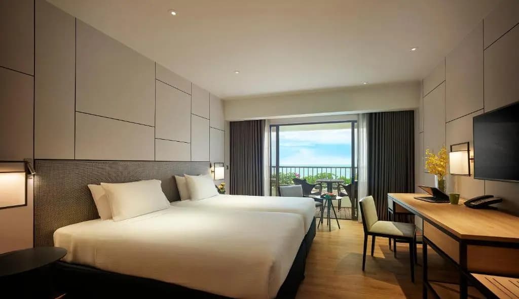 Premier Double room with sea view twin beds