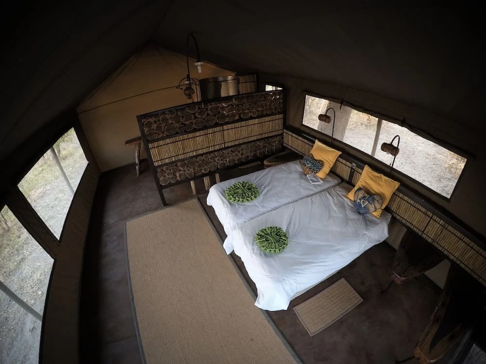 Tent twin beds