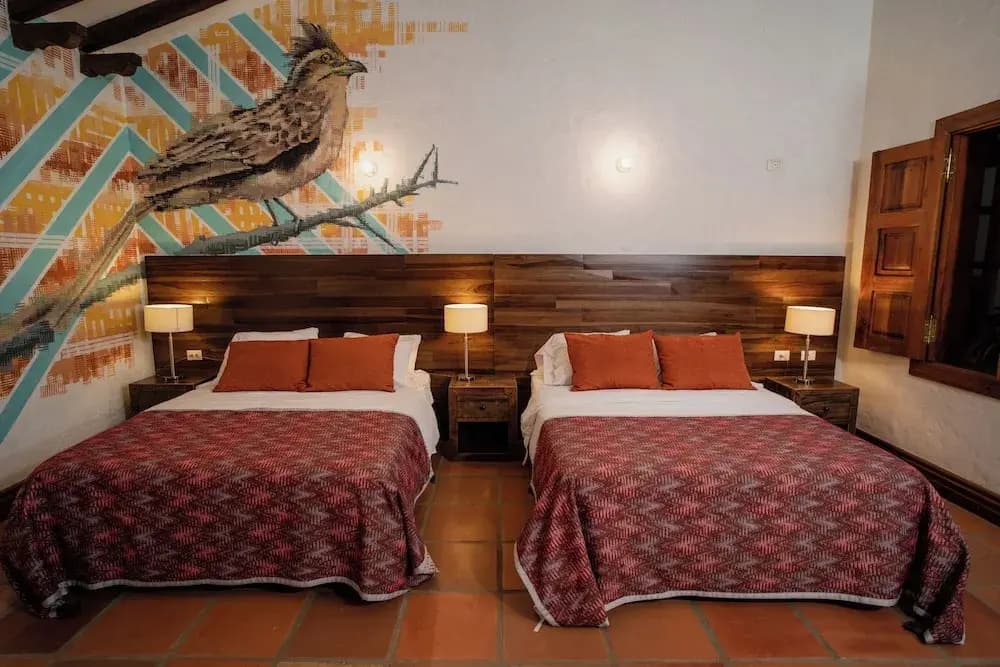 Deluxe Quadruple room with pool view