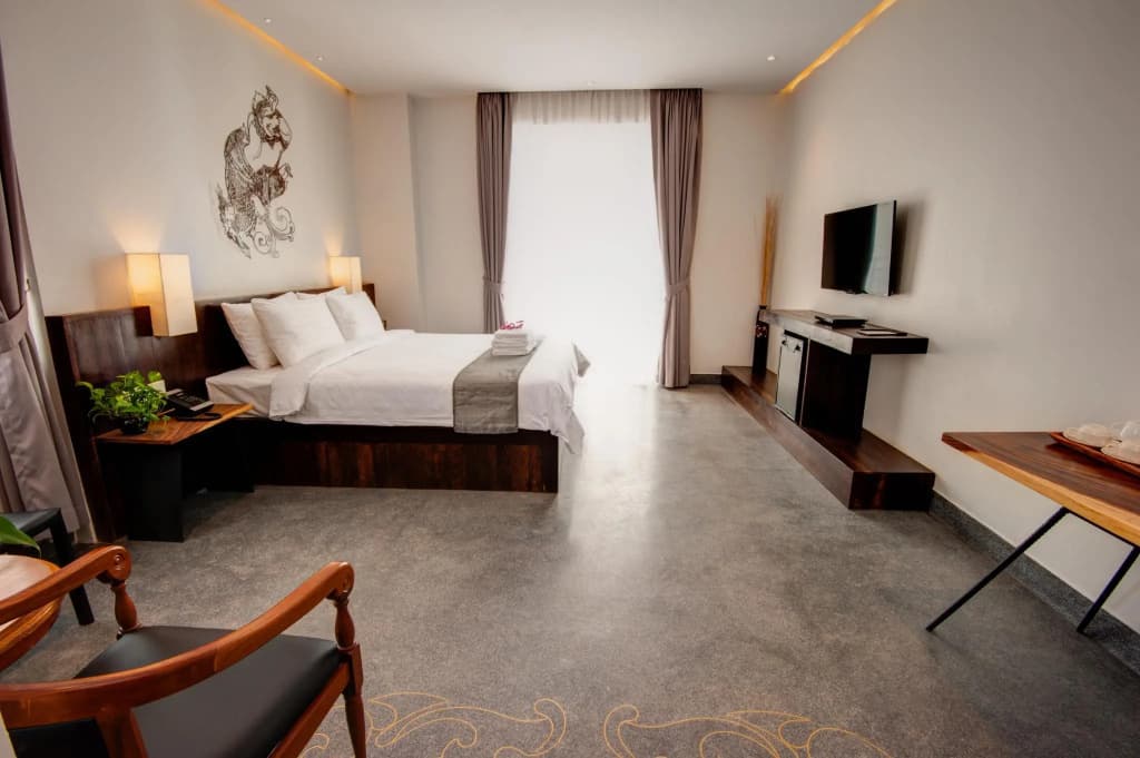 Deluxe Double room with balcony full double bed