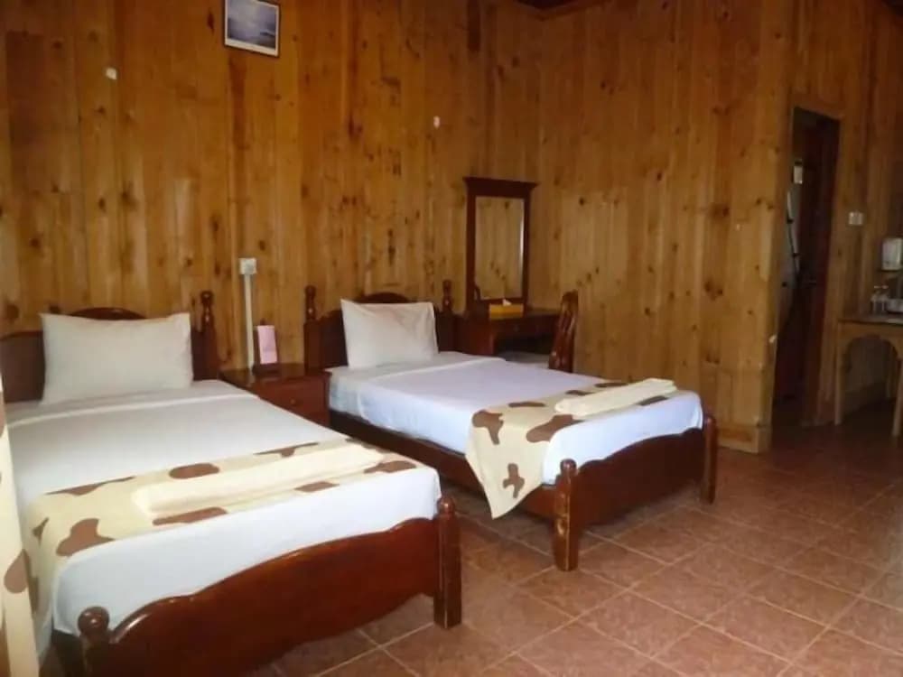 Chalet with balcony