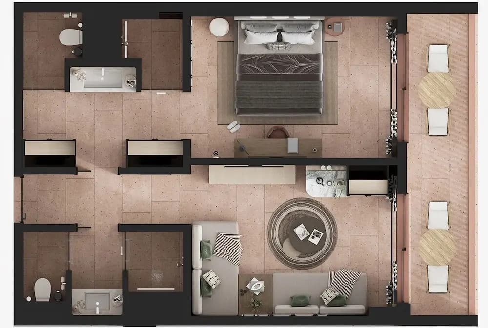 Family Suite with garden view