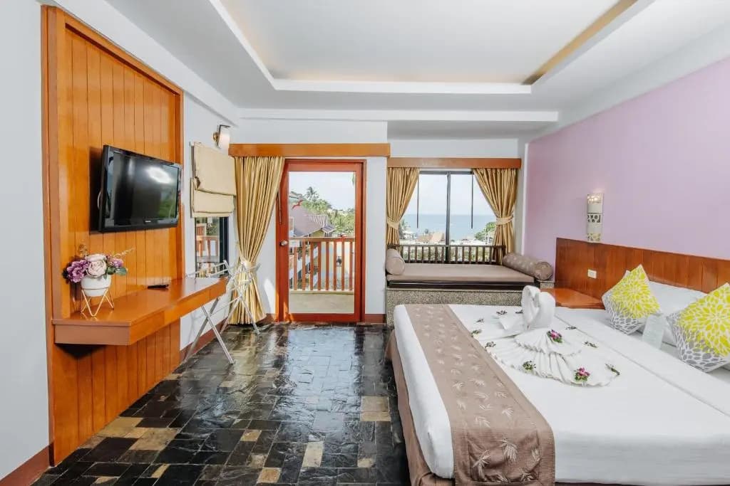 Deluxe Double room with sea view full double bed
