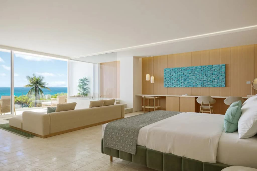 Double Suite oceanfront full double bed