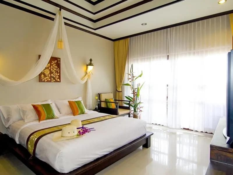Double room with balcony full double bed