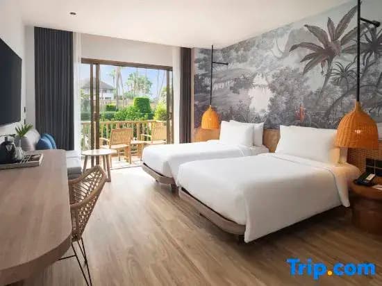 Deluxe Double room with garden view twin beds