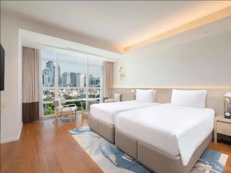 Premier Deluxe Double room twin beds