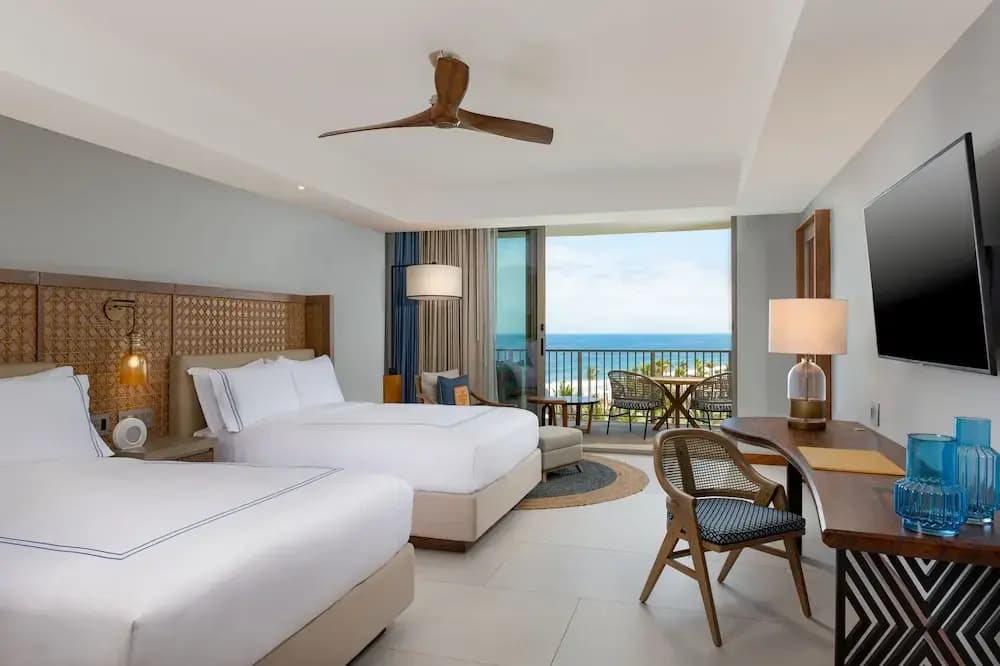 Quadruple room with partial ocean view