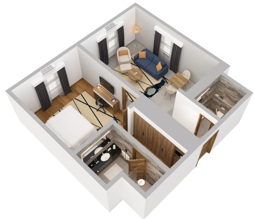 Double Suite full double bed