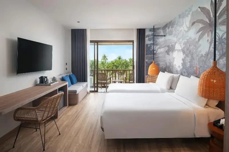 Standard Double room with balcony and with ocean view twin beds