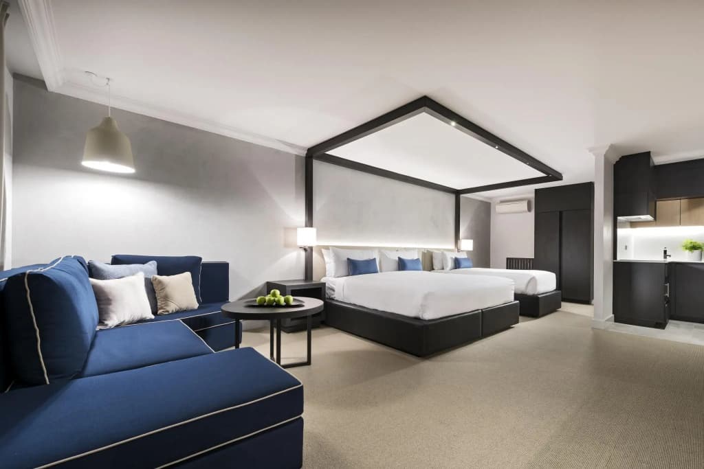 1 Bedroom Deluxe Double Apartment full double bed