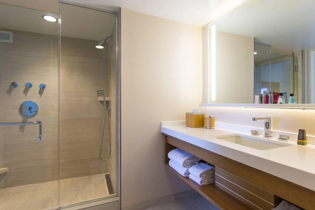 Presidential Double Suite with water view full double bed