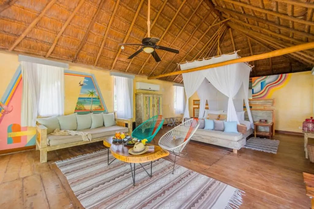 Double Suite with ocean view full double bed