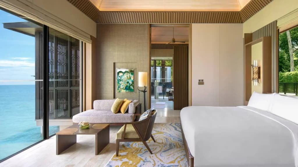 1 Bedroom Double Villa with Private Pool oceanfront full double bed