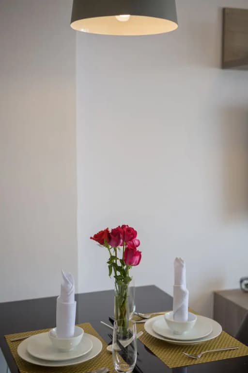 Double Apartment with balcony and with city view full double bed