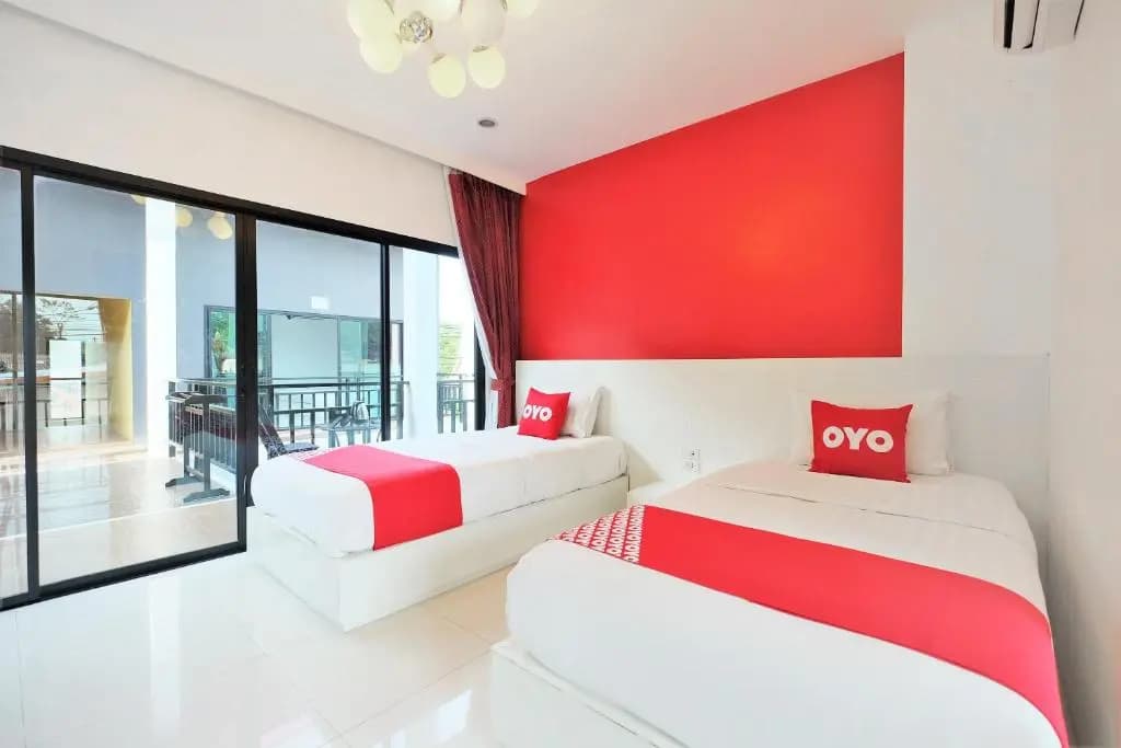 Standard Double room with pool view twin beds