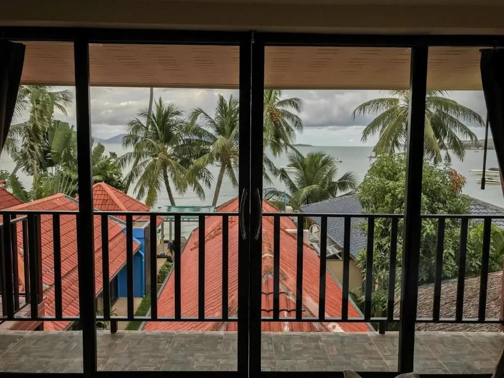 Standard Double room with balcony and with sea view full double bed