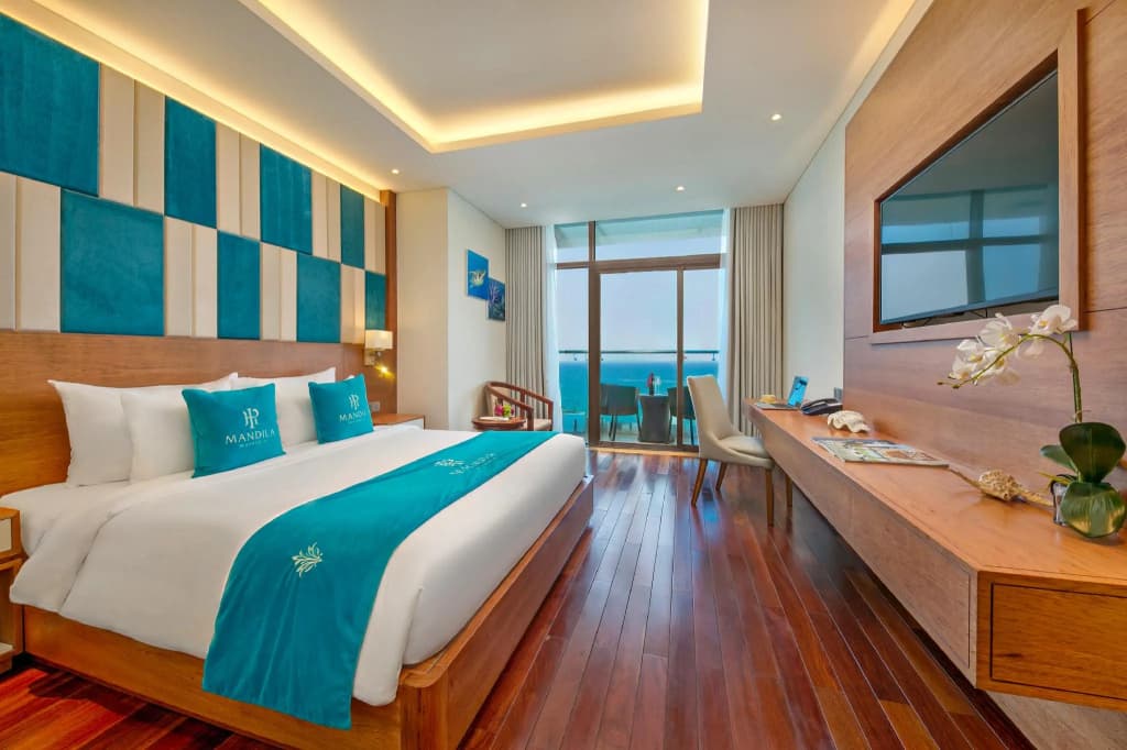 Deluxe Double room with sea view full double bed