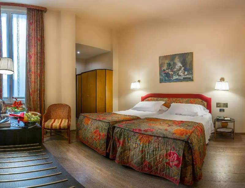 Double room twin beds