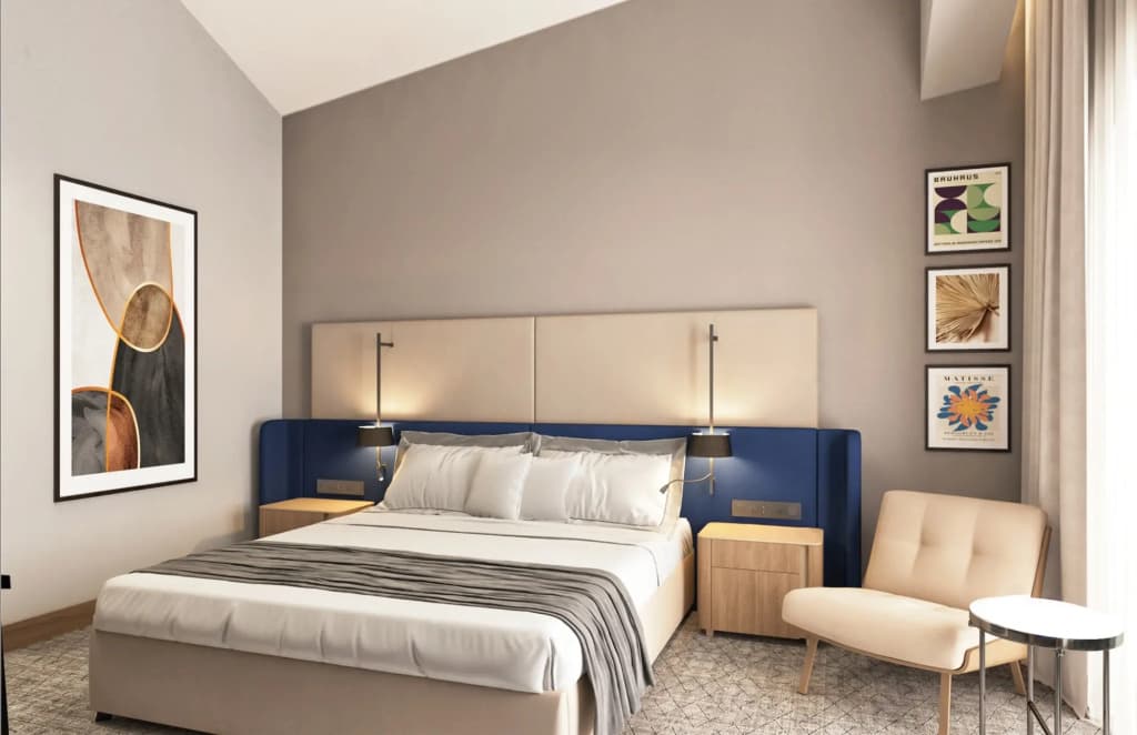 Standard Double room with balcony and with view full double bed
