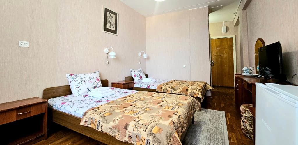 Economy Double room with balcony and with sea view twin beds