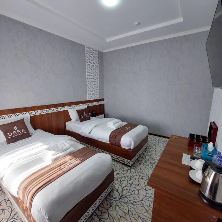 Double Junior Suite with balcony and with view twin beds