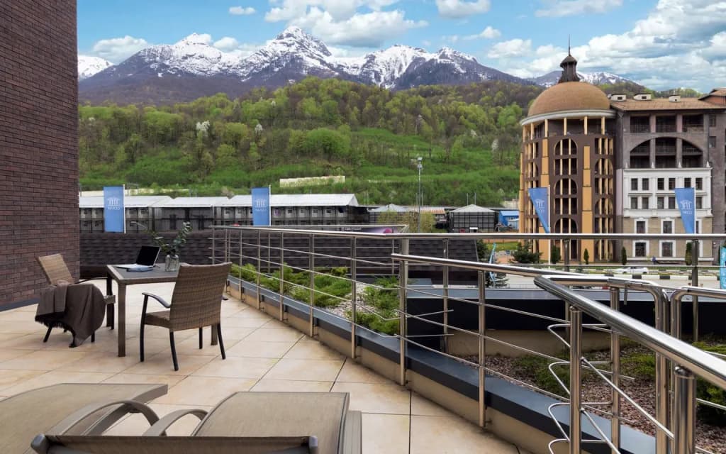 Comfort Terrace Double Apartment full double bed