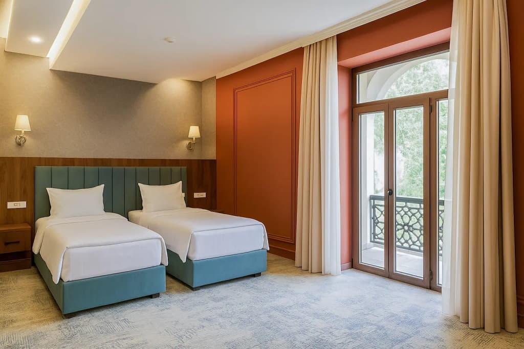Superior Double room with balcony twin beds