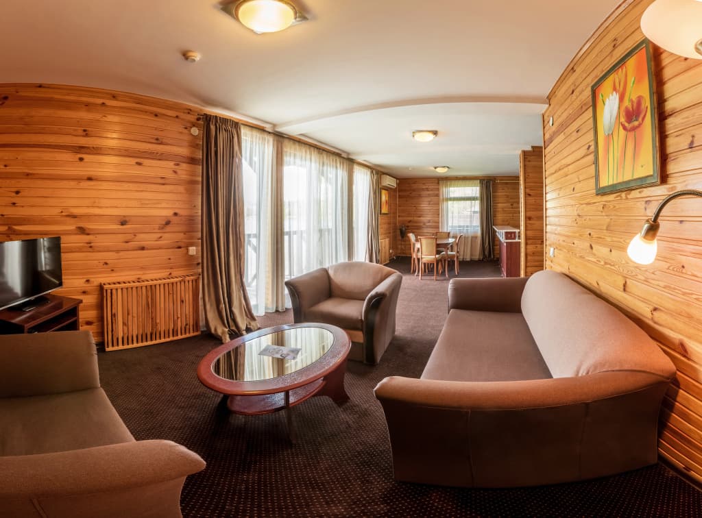 Suite with balcony and with river view