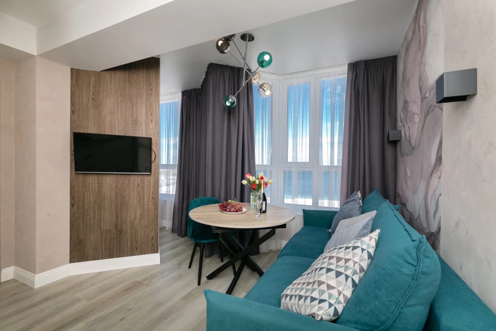2 rooms Luxury Apartment with balcony and with sea view