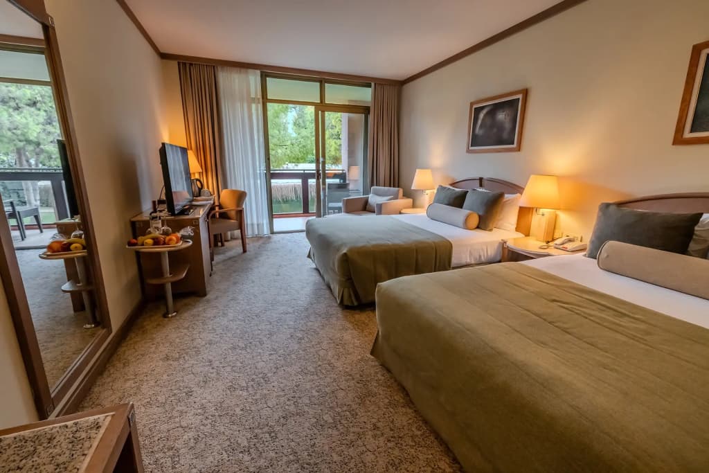 Standard Double room with balcony and with garden view full double bed