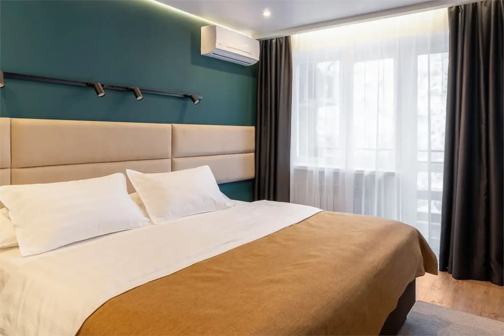 Comfort (1 Building) Double room with balcony and with park view full double bed