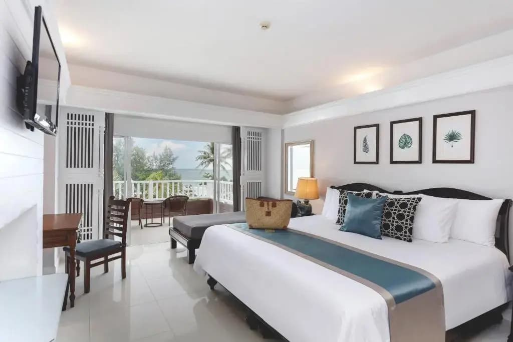 Deluxe Terrace Double room with sea view full double bed