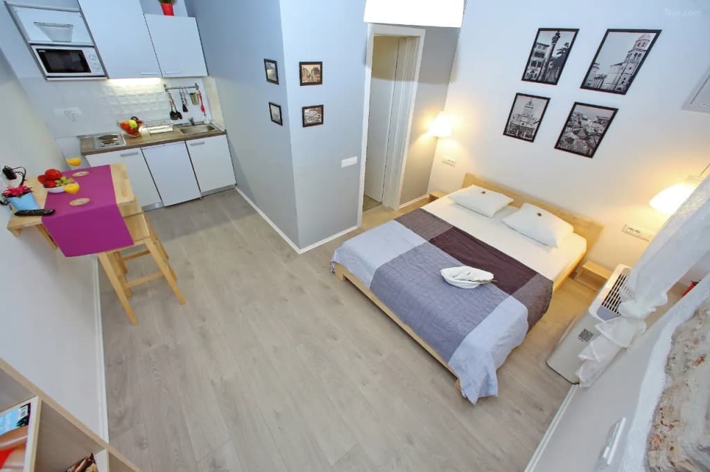 With Terrace Double Studio full double bed