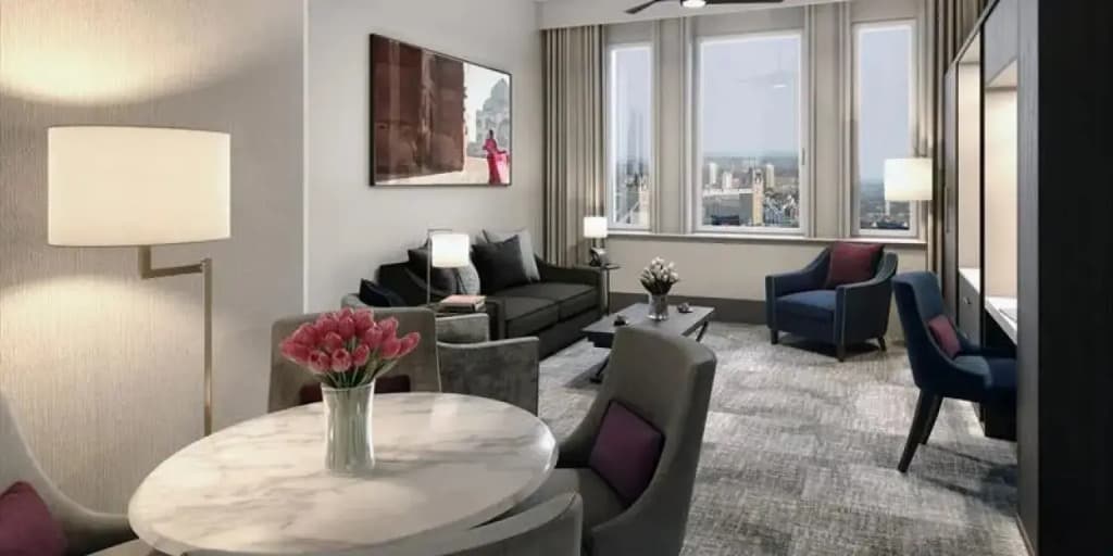 Tower Residence with Kitchen with city view