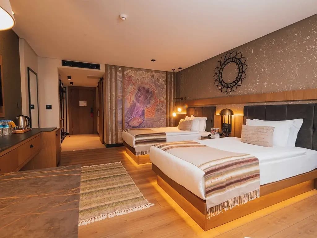 Double room twin beds