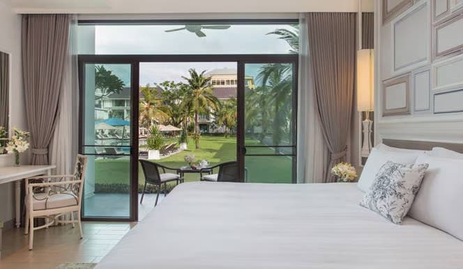 Terrace Double room with garden view twin beds