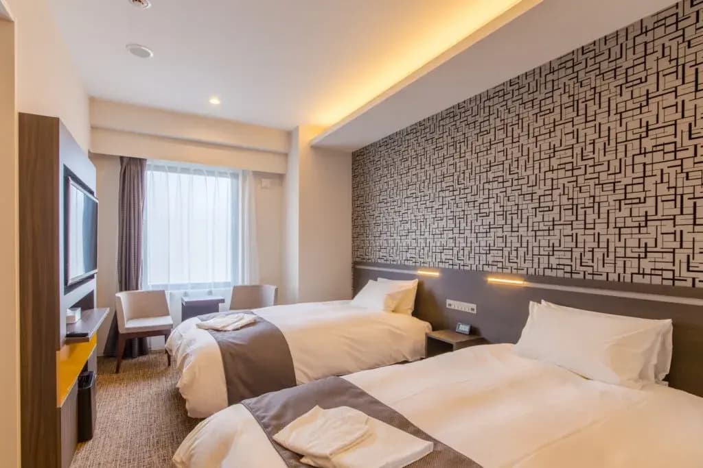 Double room twin beds