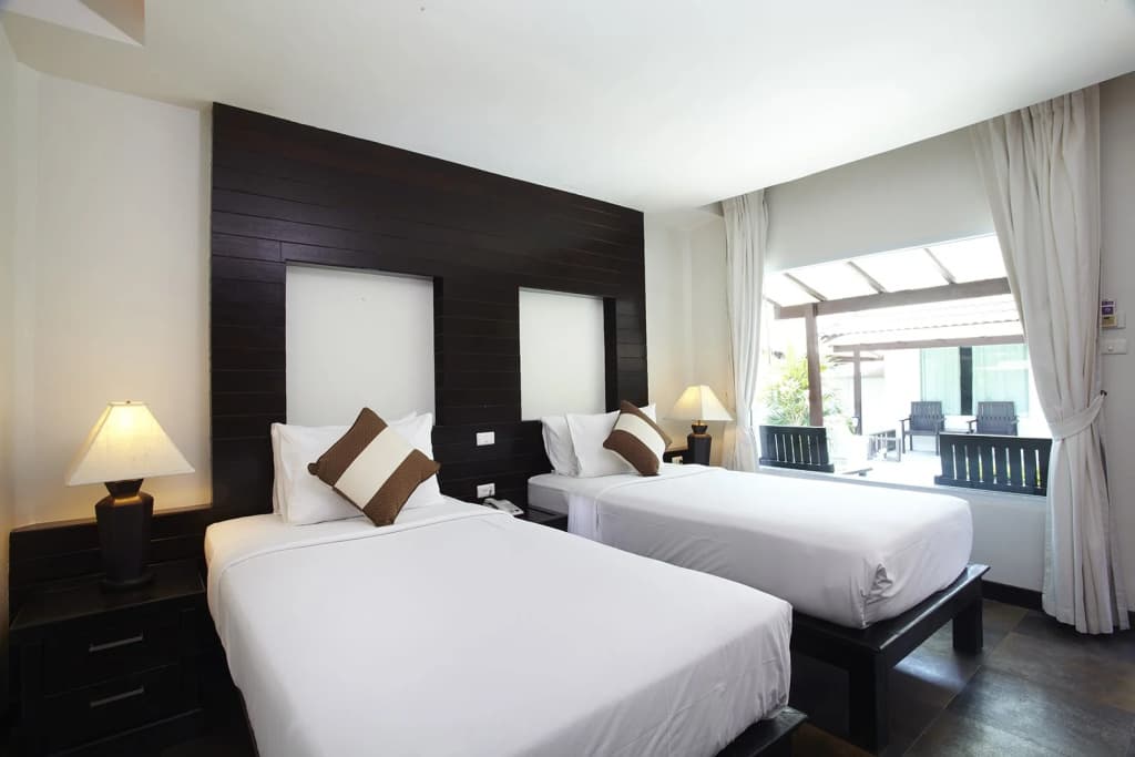Superior Double Bungalow with garden view twin beds